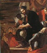 PRETI, Mattia Pilate Washing his Hands af oil painting on canvas